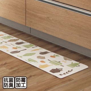 【NITORI 宜得利家居】PVC廚房地墊 踏墊 KITCHEN 45X120 I 21(廚房地墊 踏墊 KITCHEN)