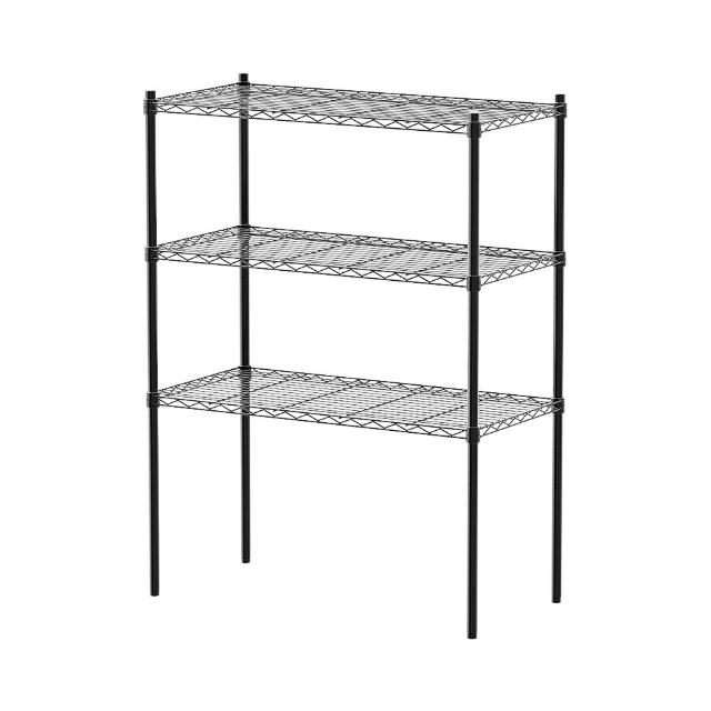 【dayneeds 日需百備】輕型 90x45x120cm 烤漆三層置物架(展示架/儲藏架/收納架/層架/鐵架)