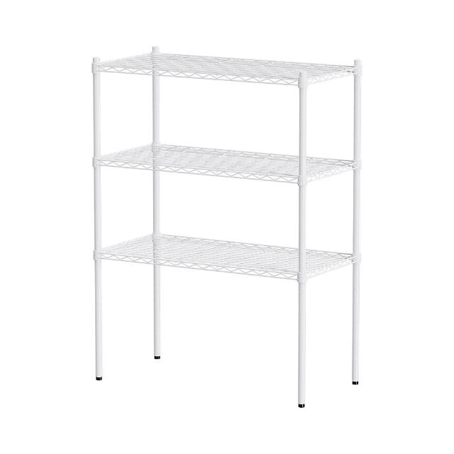 【dayneeds 日需百備】輕型 90x45x120cm 烤漆三層置物架(展示架/儲藏架/收納架/層架/鐵架)