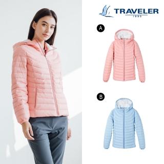 【TRAVELER 旅行者】21秋冬新款_女款Gelanots防風撥水羽絨外套 _212TR906-11.51.88(防風/潑水羽絨外套)