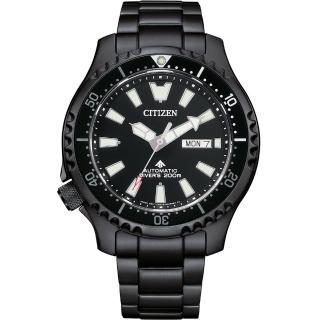 【CITIZEN 星辰】PROMASTER 亞洲限定 鋼鐵河豚EX Plus 潛水機械錶(NY0135-80E)