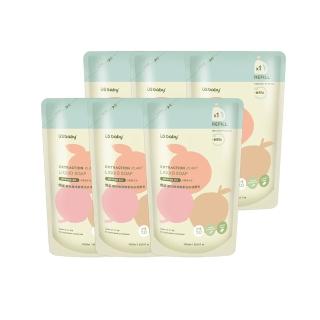 【US BABY 優生】嬰兒植淨酵素洗衣液體皂補充包1000ml(6包)