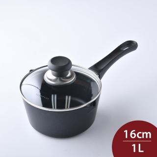 【SCANPAN】CLASSIC 單柄不沾湯鍋 含蓋 16cm 1L 電磁爐不可用(平輸品)