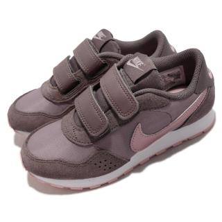 【NIKE 耐吉】休閒鞋 MD Valiant PSV 運動 童鞋 經典款 麂皮 魔鬼氈 輕便 穿搭 中童 紫 粉(CN8559-200)