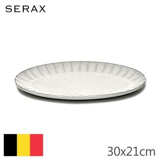 【SERAX】INKU/橢圓盤/白(比利時米其林餐瓷家飾)