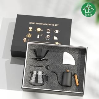 【吉來家】人氣經典伴手禮盒-手沖咖啡套裝五件組(生日禮物/特別禮物/咖啡相關禮品)