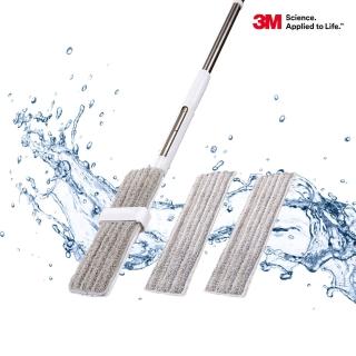 【3M】免手洗魔布拖把1桿3布