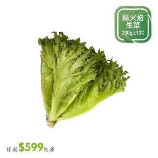 【菜霸子】任選-滿599元出貨(綠火焰生菜200g/袋)