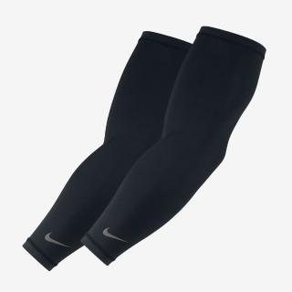 【NIKE 耐吉】Nike 輕量 臂套 自行車 袖套 單車 慢跑 路跑 防曬 舒適 黑 1雙入(NRS66011LX)