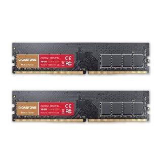 【GIGASTONE 立達】DDR4 3200MHz 32GB 桌上型記憶體 2入組(PC專用/16GBx2)