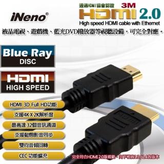 【iNeno】HDMI 超高畫質 高速傳輸 圓形傳輸線 2.0版-3M(初春3C周邊配件)