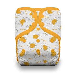 【Thirsties】口袋式布尿布 XL 壓扣 pocket diaper(三麗鷗Sanrio聯名款  gudetama蛋黃哥系列)