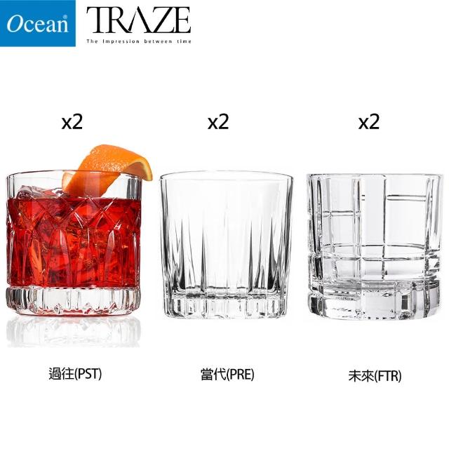 【Ocean】威士忌杯 350cc 時光刻影Traze系列 6入組(威士忌杯)