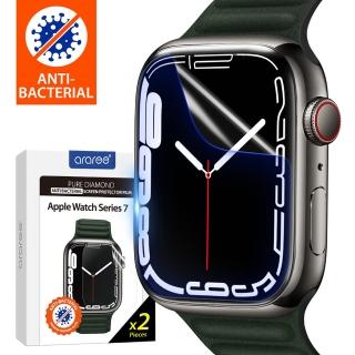 【Araree】Apple Watch S7 41/45mm 抗刮螢幕保護貼(2片裝)