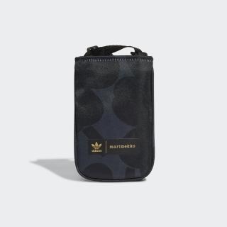 【adidas 愛迪達】側背包 運動包 小包 休閒包 MARIMEKKO POUCH 黑藍 H09155