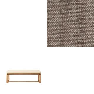 【MUJI 無印良品】LD兩用長凳座面套/棉麻平織/棕色/大型家具配送