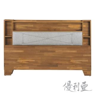 【優利亞】啾咪 雙人5尺加厚床頭片(集成木色)