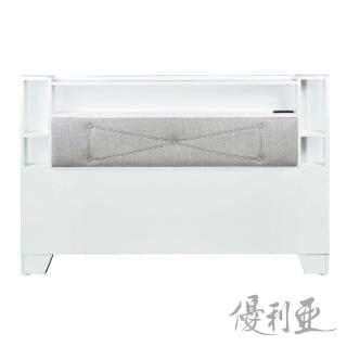 【優利亞】啾咪 雙人5尺加厚床頭片(白色)