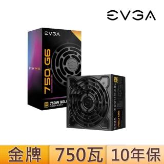 【EVGA 艾維克】750瓦 80PLUS金牌 電源供應器(750 G6)