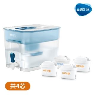 【BRITA】Flow濾水箱限時優惠組(共4芯)