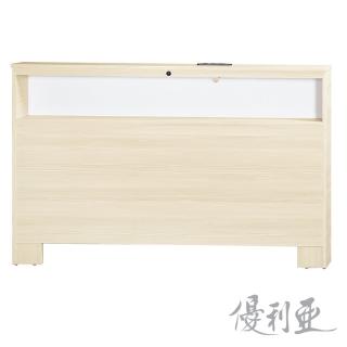 【優利亞】愛莎 雙人5尺加厚床頭片(雪松色)