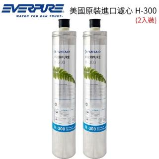 【Pentair】EVERPURE 美國原裝進口濾心 H-300 / H300(2入裝 平輸品)