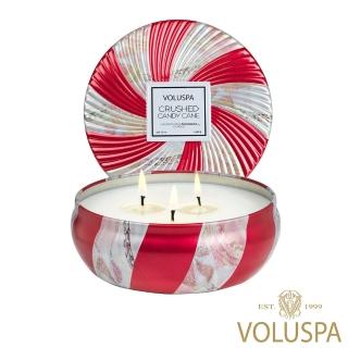 【VOLUSPA】甜心拐杖糖 錫盒 340g 香氛蠟燭(Crushed Candy Cane)
