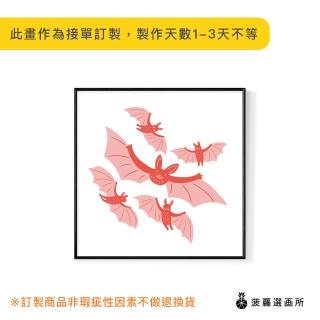 【菠蘿選畫所】五福臨門-40x40cm(佈置/吉祥掛畫/入厝禮/空間佈置/北歐/臥房/方形/掛畫)