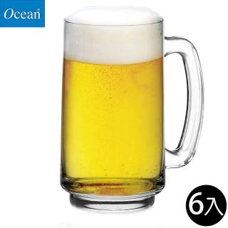 【Ocean】把手啤酒杯 357ml Playboy系列 6入組(啤酒杯)