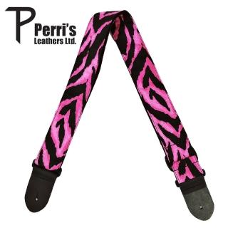 【PERRIS】嚴選吉他背帶系列B15-原廠公司貨/庫存品出清/粉紅斑馬紋限量款(B15 粉紅斑馬紋吉他背帶)