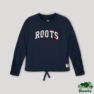 【Roots】Roots 大童- 濃情蜜意系列 愛ROOTS圓領上衣(藍色)