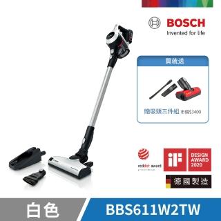 【BOSCH 博世】★限定價★Unlimited S6 輕量多功能手持無線吸塵器 白色(BBS611W2TW 附實用配件)