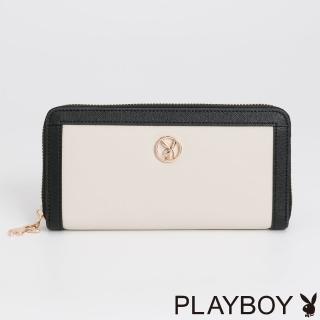 【PLAYBOY】ㄇ拉長夾 Eternal黑白永恆系列(黑白色)