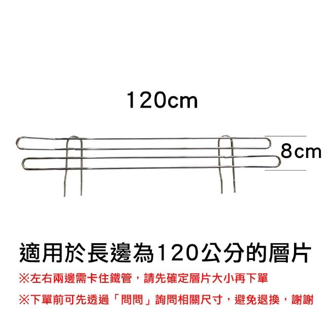 【A+Courbe】120cm側邊圍欄4入-MIT鐵力士架專用鍍鉻配件
