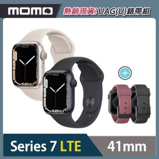 【Apple 蘋果】Apple Watch S7 LTE 41mm ★UAG(U)舒適錶帶組(鋁金屬錶殼搭配運動型錶帶)