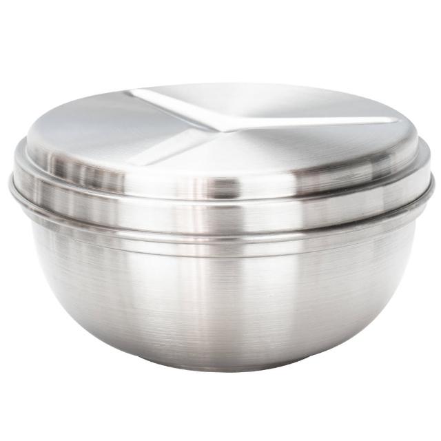 【PERFECT 理想】理想牌極緻316不銹鋼18cm附蓋隔熱碗-1入泡麵碗
