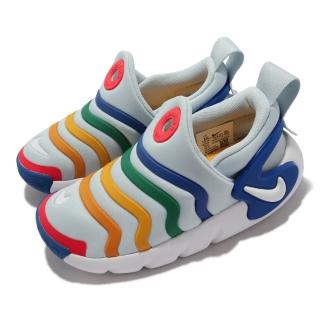 【NIKE 耐吉】慢跑鞋 Dynamo Go Flyease 童鞋 襪套 毛毛蟲 輕量 包覆 中童 穿搭 藍 彩(DH3437-400)