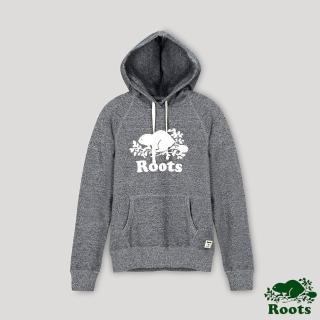【Roots】Roots 女裝- 經典海狸LOGO連帽上衣(灰色)