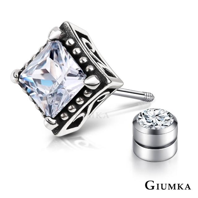 【GIUMKA】純銀耳環．白色情節禮物．男生