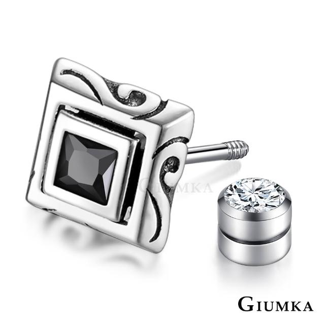 【GIUMKA】純銀耳環．白色情節禮物．男生