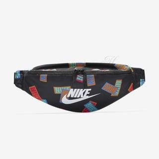 【NIKE 耐吉】腰包 小包 斜背包 運動 NK HERITAGE WSTPACK 黑 DM2162-010