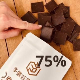 【多儂莊園工坊】75% 2包裝  1000g 巧克力 薄片滴制 75%巧克力(黑巧克力 Darkolake)