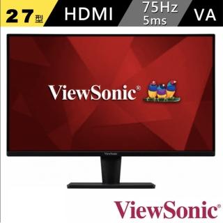 【ViewSonic 優派】27型 VA文書護眼螢幕 支援HDMI介面/VGA/FreeSync(VA2715-MH)