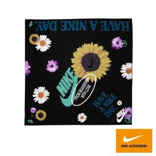【NIKE 耐吉】運動頭巾 運動方巾 BANDANA PRINTED 黑彩 N1004573981OS