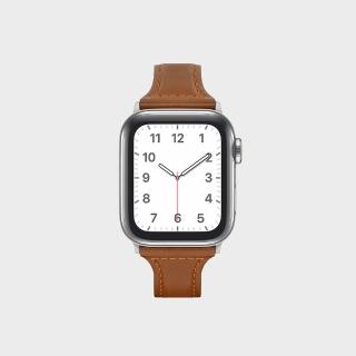 【Aholic】Apple Watch 皮革錶帶 38/40mm - 深棕