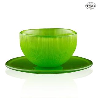 【TWG Tea】螢亮手工茶杯組 Firefly Tea bowl & Saucer in Pistachio(開心果綠/120ml)