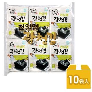 【Haerim Food】韓國天日鹽海苔48gx10袋入/箱