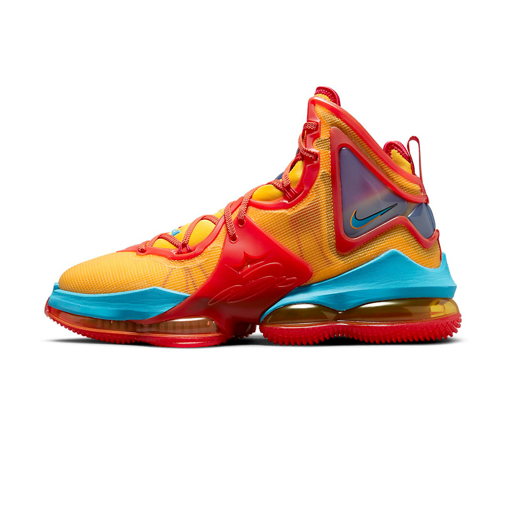 NIKE 耐吉】LeBron 19 男鞋橘紅色氣墊避震運動籃球鞋DC9342-800 - momo