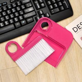 【生活King】巧三嫂桌掃組/桌上清潔刷(鍵盤刷/小掃把組)
