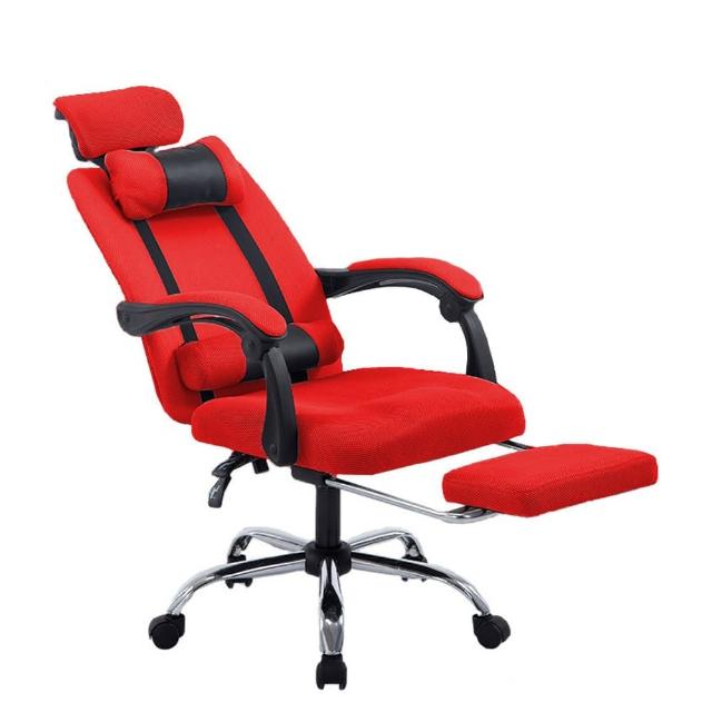 【好時家居】雙枕頭人體工學電腦椅(電競椅 電腦椅 書桌 電腦桌 折疊椅 辦公椅 躺椅 椅 辦公桌 人體工學椅)